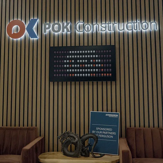POK Construction team celebration